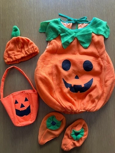 キッズ ハロウィン仮装 かぼちゃ 80〜110cm