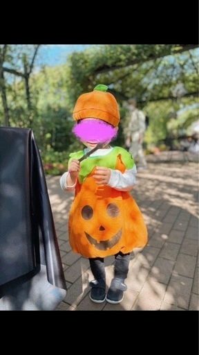 キッズ ハロウィン仮装 かぼちゃ 80〜110cmの写真3枚目
