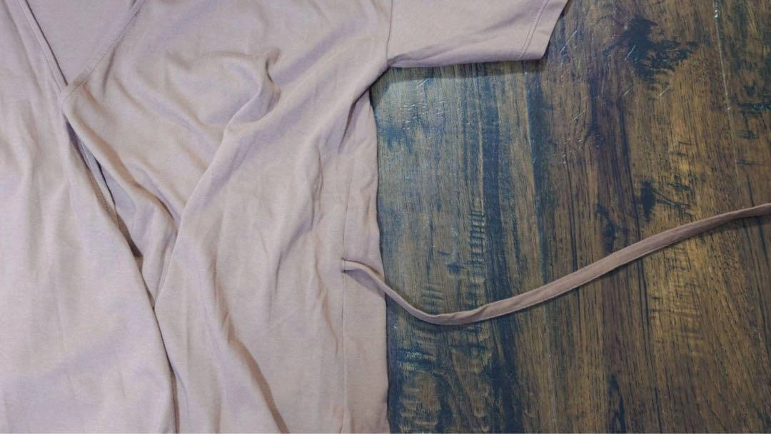 巻きTシャツBEAMSLIGHTSビームス新品タグ付ラップシャツ薄茶入院などにもの写真2枚目
