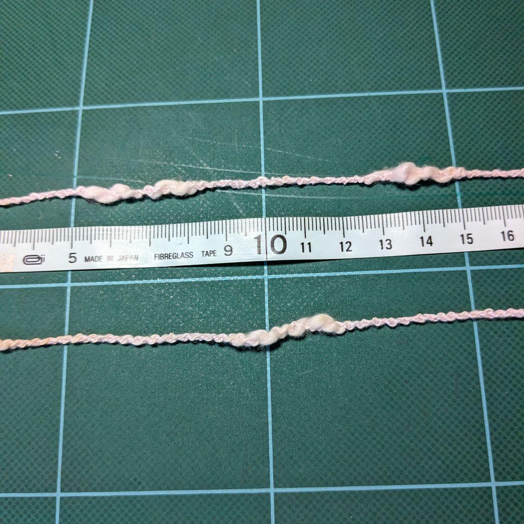 綿アクリル糸淡いピンク40g×10の写真4枚目
