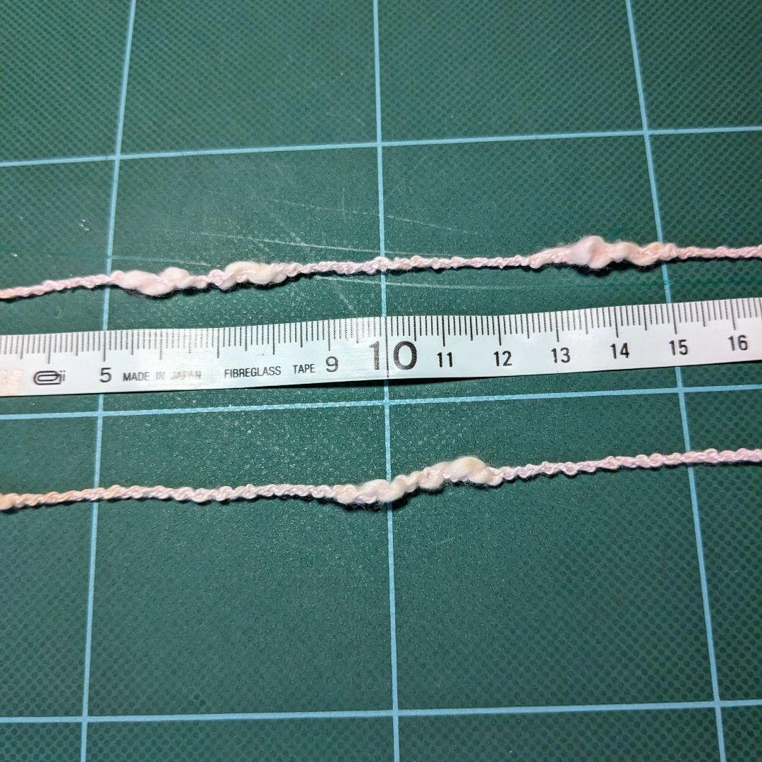 綿アクリル糸淡いピンク40g×10の写真4枚目