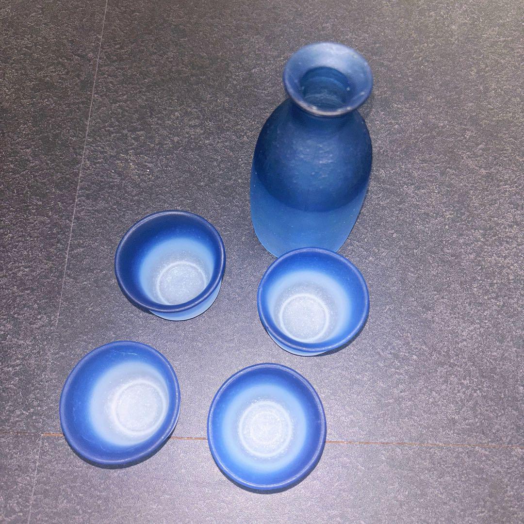 青靄風 冷酒セット 徳利＆ぐい呑みの写真2枚目