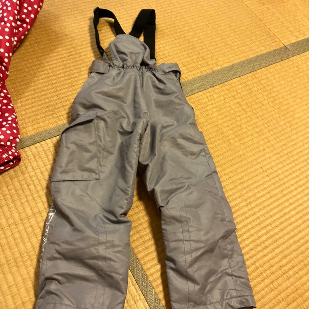 シーズン前特価！AIRWALK 子ども用スキーウェア 120cm ピンク 水玉の写真10枚目