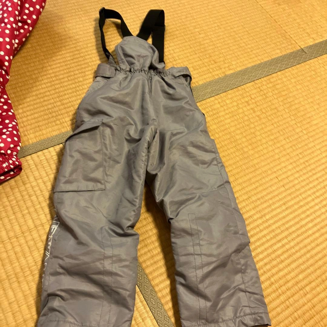シーズン前特価!AIRWALK 子ども用スキーウェア 120cm ピンク 水玉の写真10枚目
