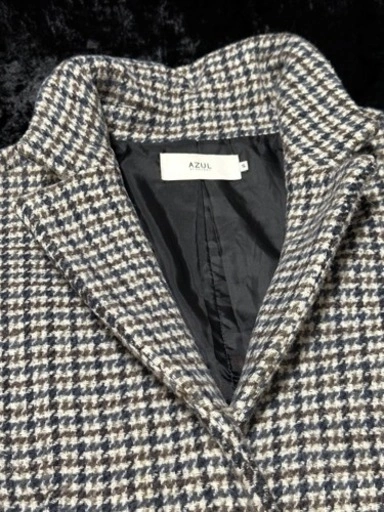 AZUL by moussy アズール チェスターコート S 千鳥柄 アウターの写真5枚目