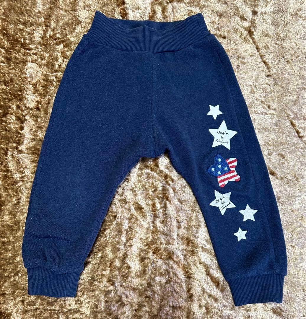 90cm ズボン パンツ ボトム スウェット 4着 まとめ売りの写真2枚目