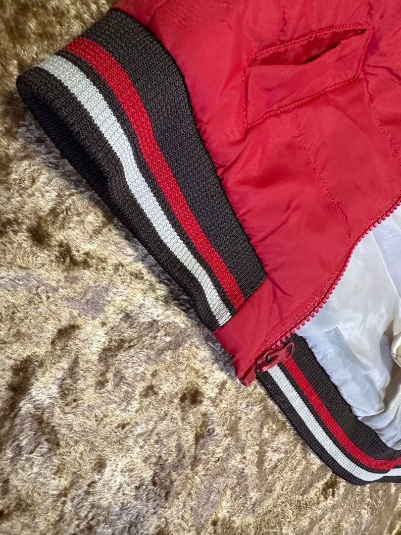 Timberland ダウンベスト 90cm 赤白の写真7枚目