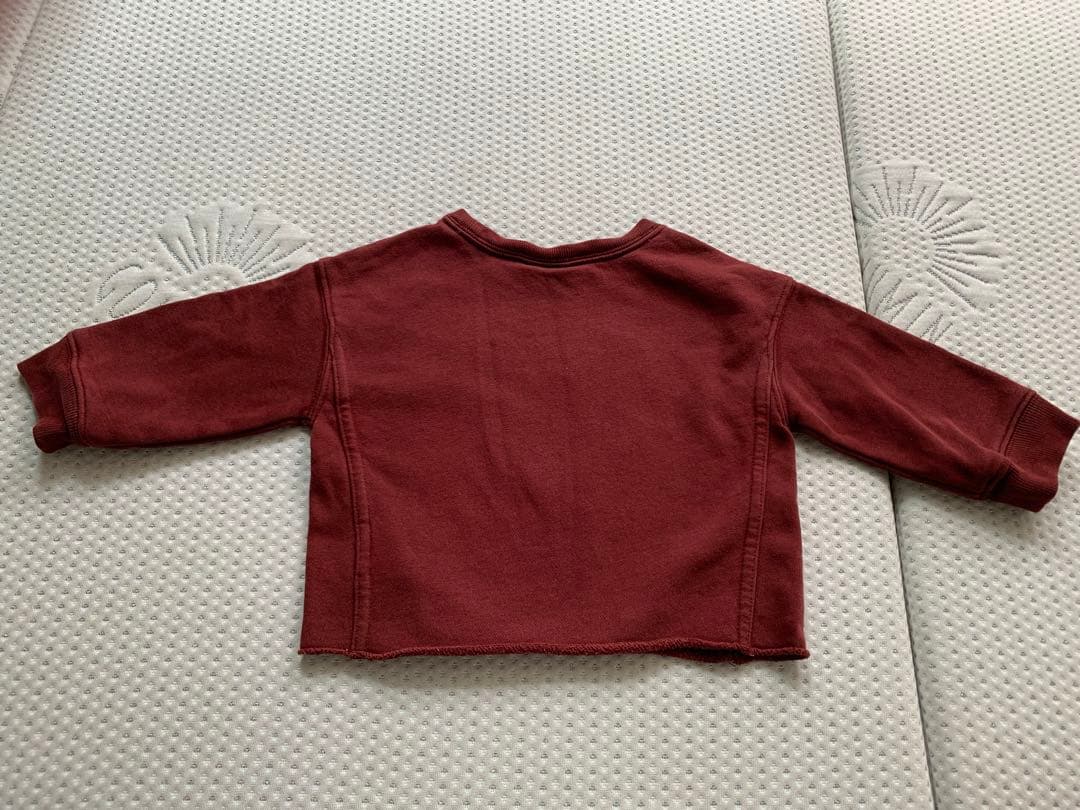 70 80 トレーナー セット 2枚 テラコッタ 茶 GAP breeze 刺繍の写真3枚目