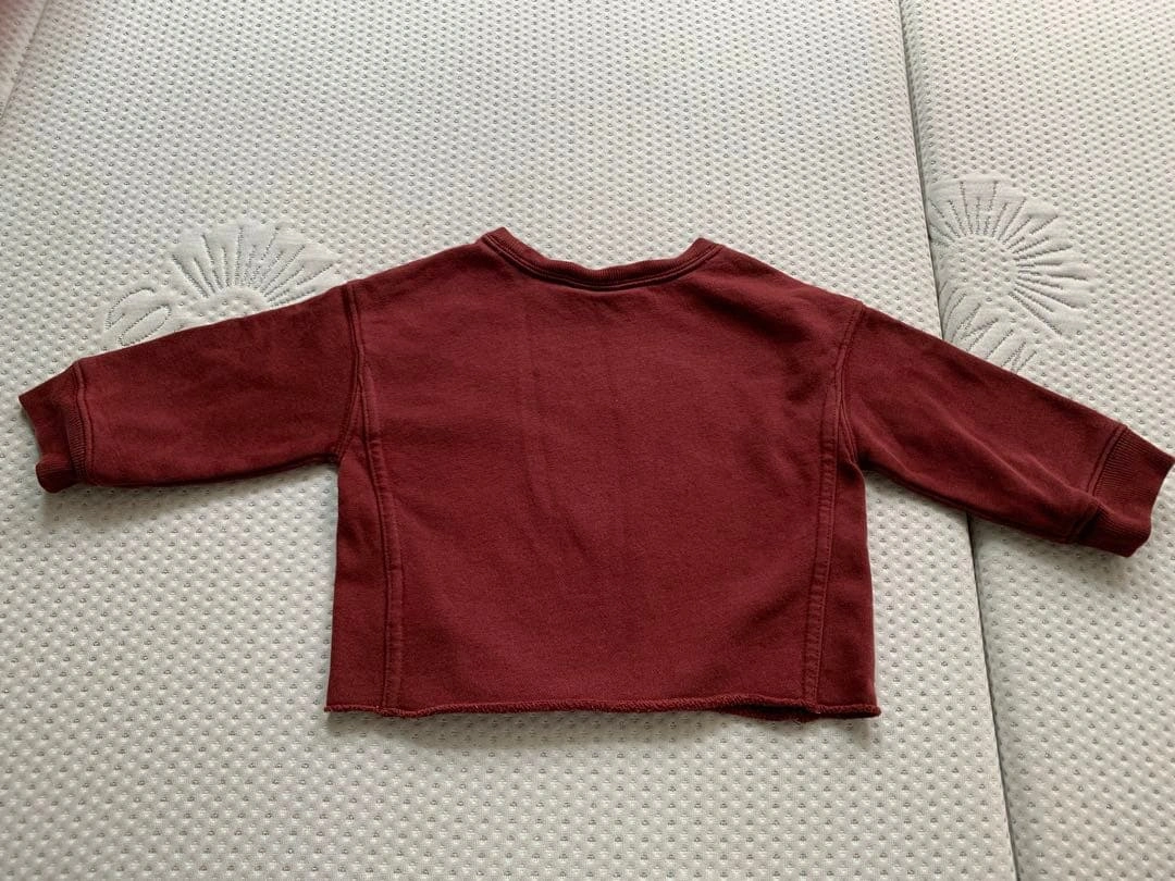 70 80 トレーナー セット 2枚 テラコッタ 茶 GAP breeze 刺繍の写真3枚目