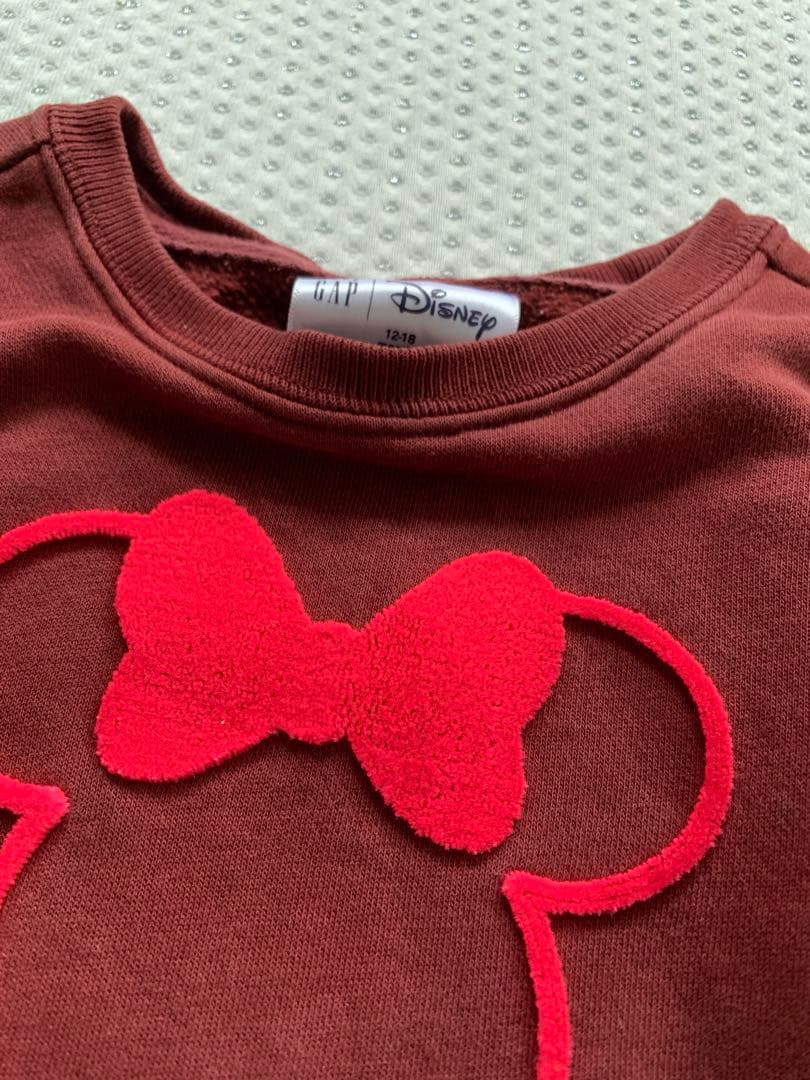 70 80 トレーナー セット 2枚 テラコッタ 茶 GAP breeze 刺繍の写真5枚目