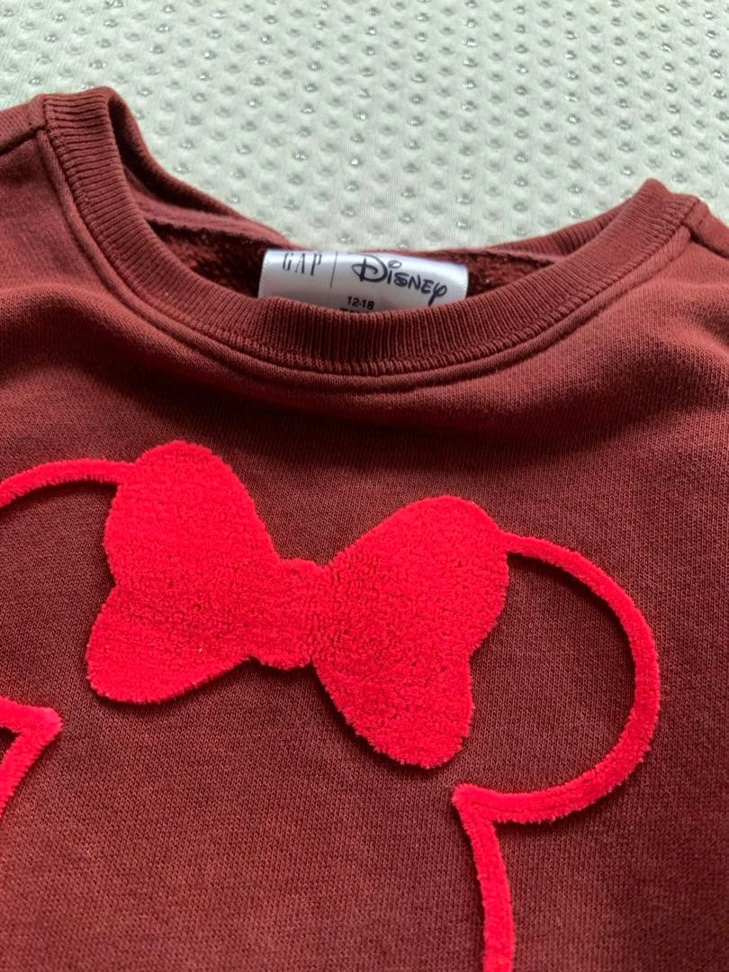70 80 トレーナー セット 2枚 テラコッタ 茶 GAP breeze 刺繍の写真5枚目
