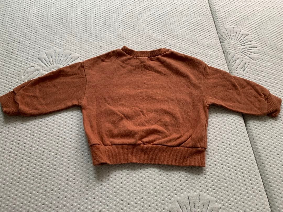 70 80 トレーナー セット 2枚 テラコッタ 茶 GAP breeze 刺繍の写真7枚目