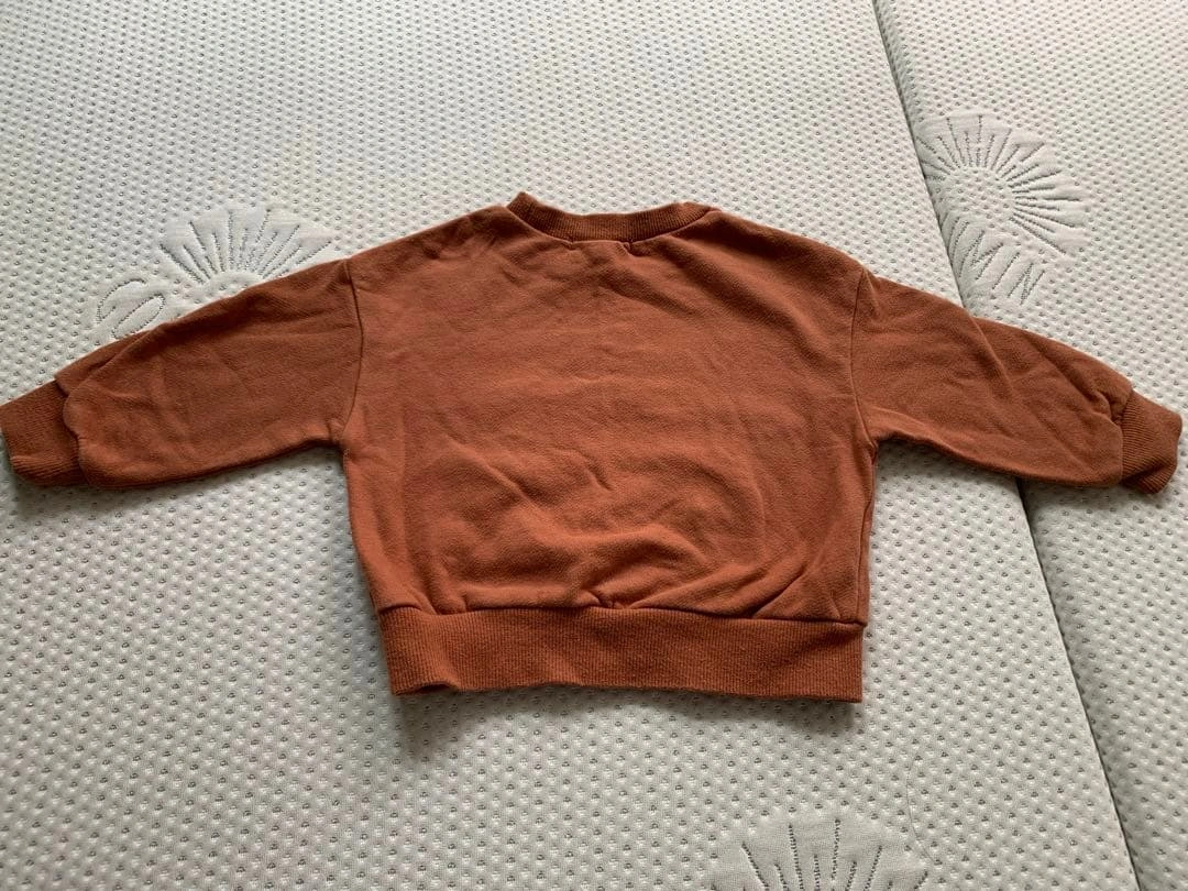 70 80 トレーナー セット 2枚 テラコッタ 茶 GAP breeze 刺繍の写真7枚目