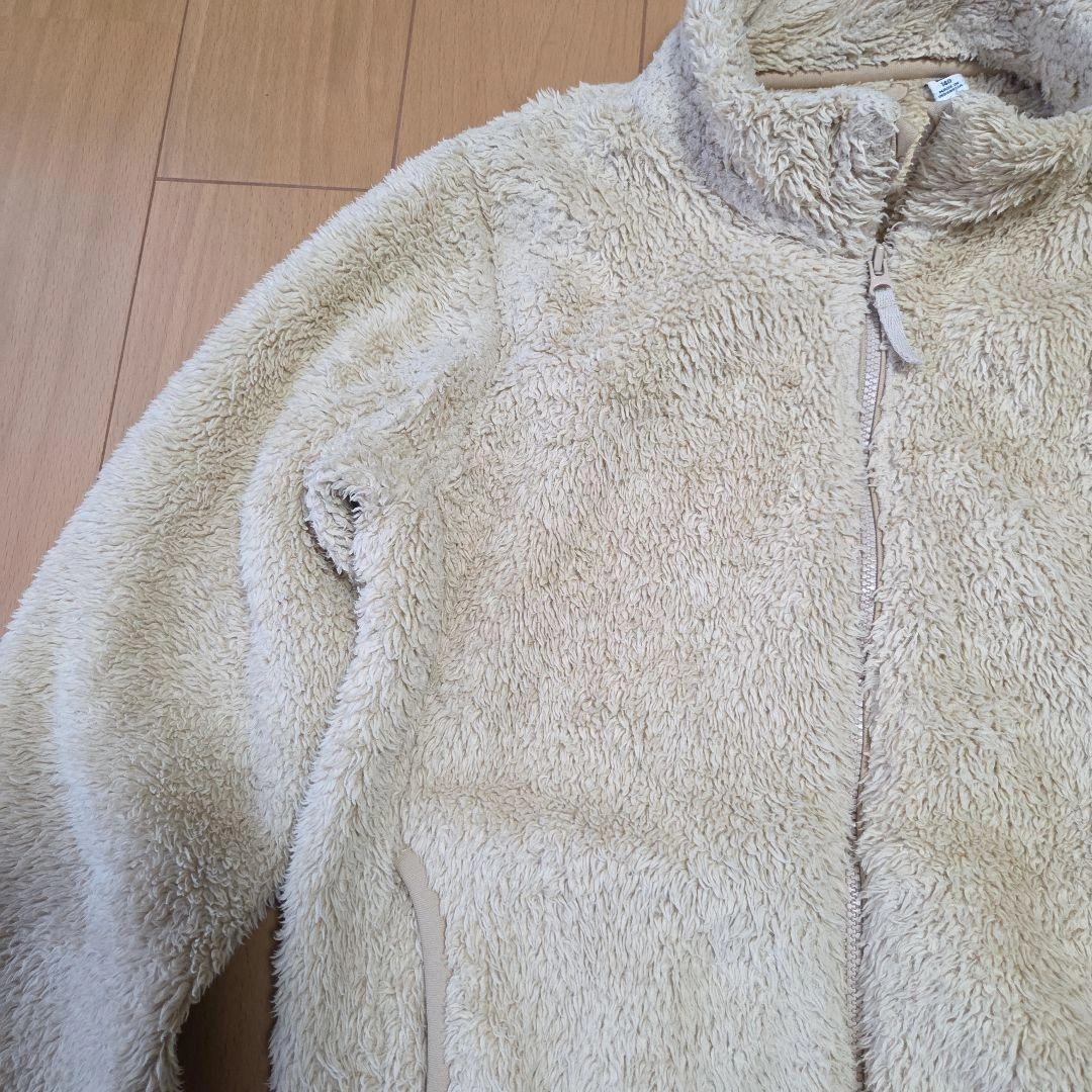 【UNIQLO】子供用ボアジャケット 140cm ベージュの写真5枚目