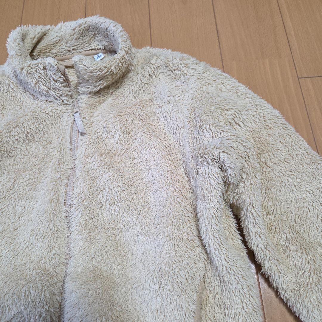 【UNIQLO】子供用ボアジャケット 140cm ベージュの写真7枚目