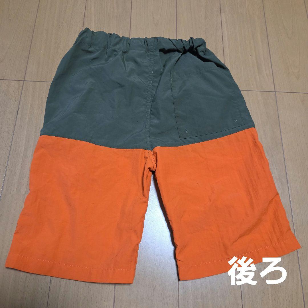 未使用✨CLOSSHI 150cm ハーフパンツ ナイロン オレンジカーキの写真7枚目