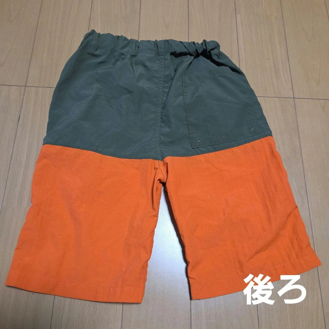 未使用✨CLOSSHI 150cm ハーフパンツ ナイロン オレンジカーキの写真7枚目