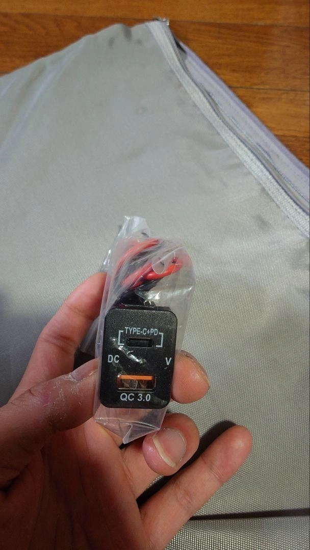 電圧表示電源ソケット USB QC3.0 PD3.0 増設キット トヨタAタイプの写真2枚目