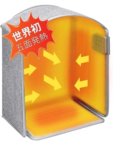 未使用品 デスク下/リビング/ペット用 折りたたみヒーターの写真2枚目