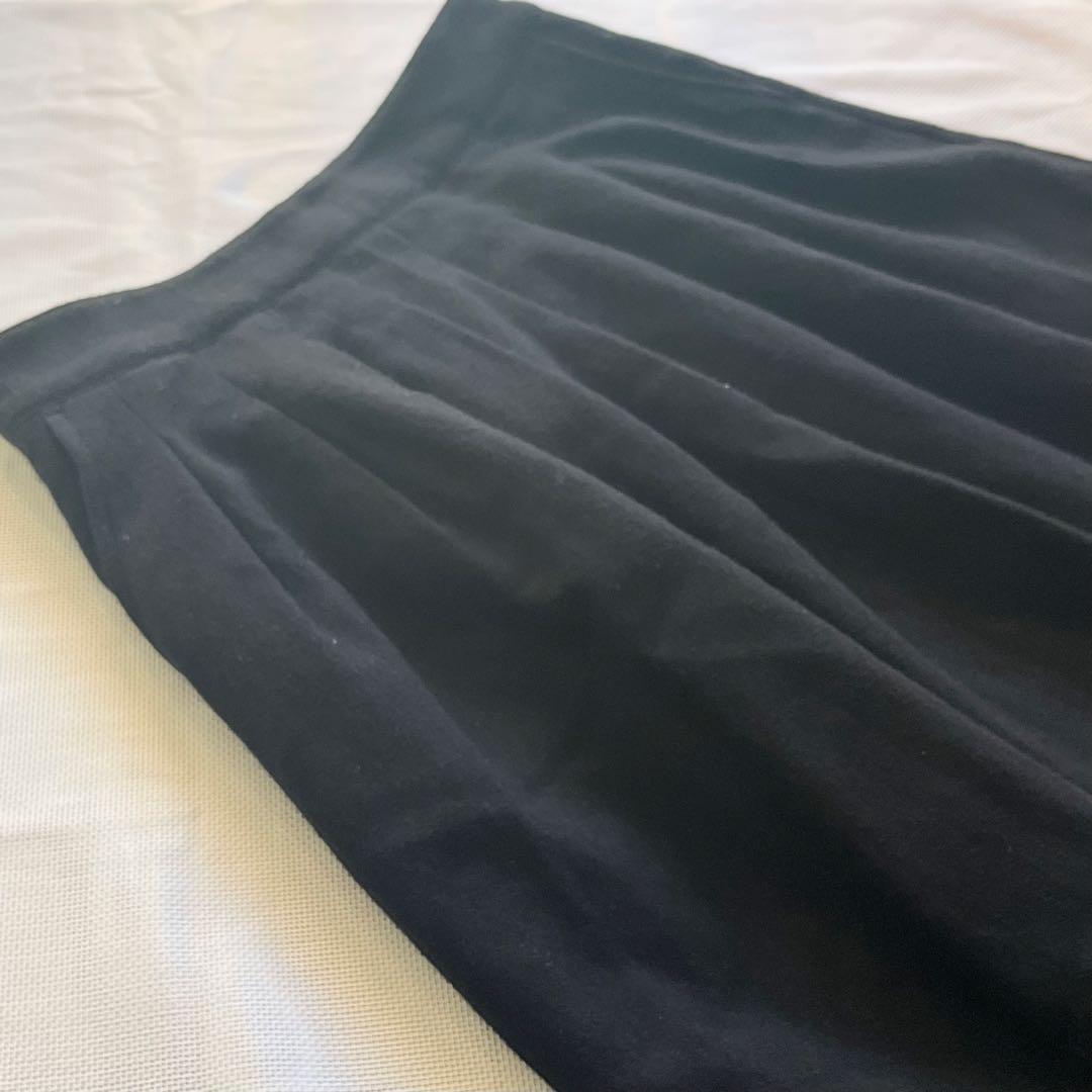 MUJI 無印良品 ウール混ツイルスカート W67 Mサイズの写真3枚目