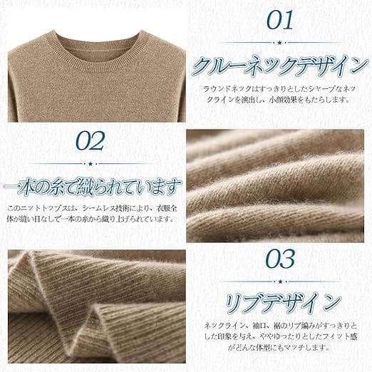 ニット XL トップス レディース ハイネック セーターの写真5枚目
