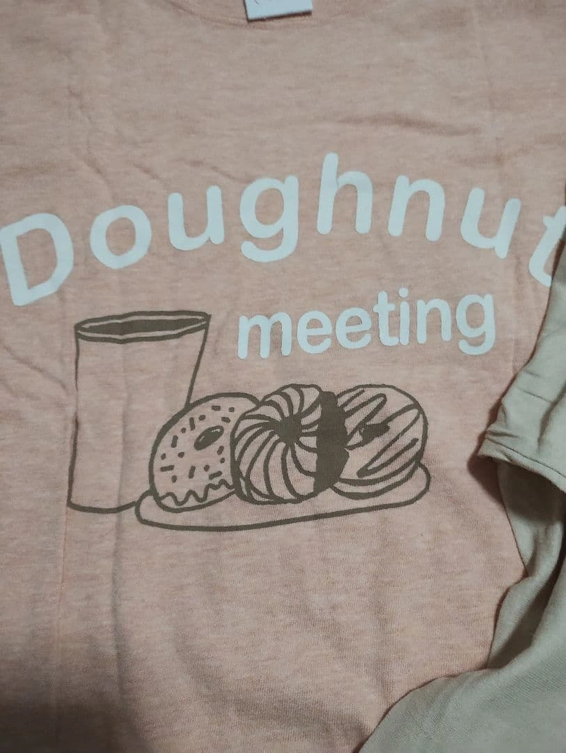 【2枚セット】Tシャツ 薄オレンジベージュ/サーモンオレンジ Mサイズの写真3枚目