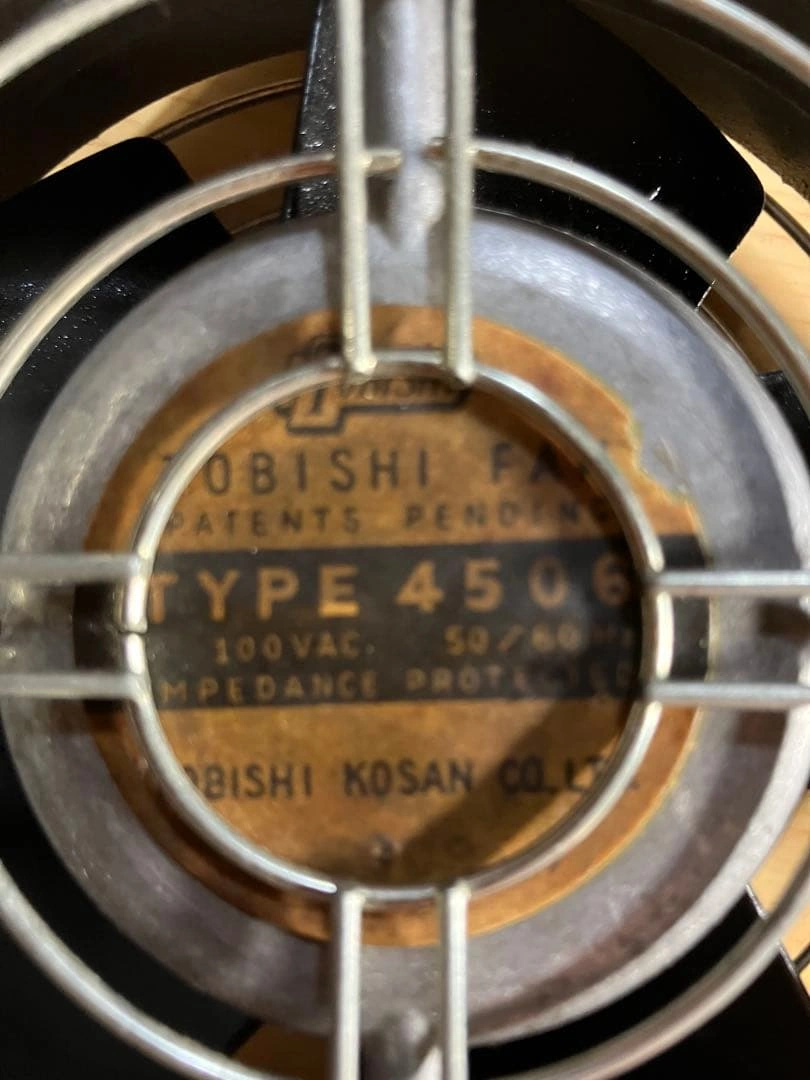 昭和レトロTOBISHI 動作確認済 冷却ファン 卓上扇風機120mmの写真7枚目