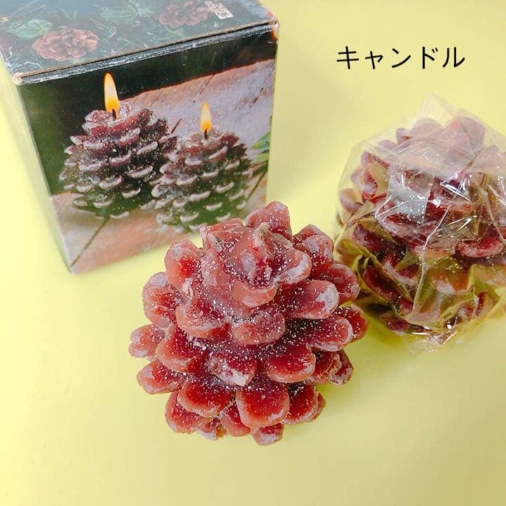 12月21日迄‼️ツリー形 キャンドル ラメ 入り