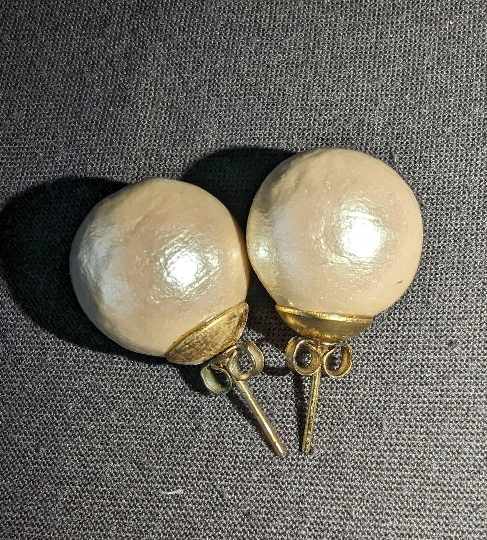 【美品】真珠風ピアス 箱無し