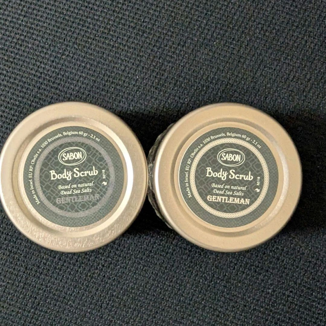 【新品未開封】SABONジェントルマン ボディスクラブ60g×2の写真2枚目