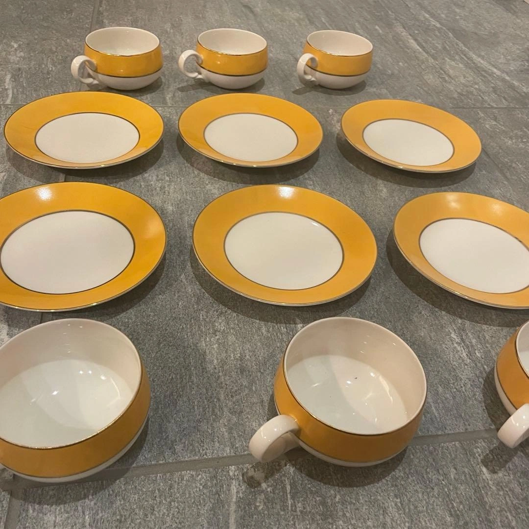 英国風 HOYA BONE CHINA コーヒーカップ・ソーサー 6客 セットの写真6枚目