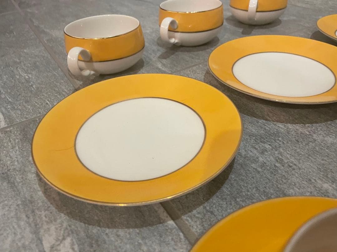 英国風　HOYA BONE CHINA コーヒーカップ・ソーサー　6客　セットの写真7枚目