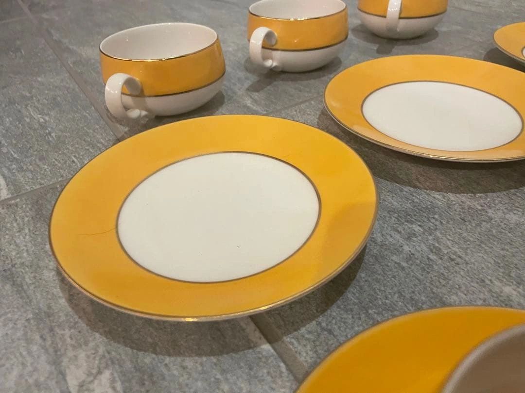 英国風 HOYA BONE CHINA コーヒーカップ・ソーサー 6客 セットの写真7枚目
