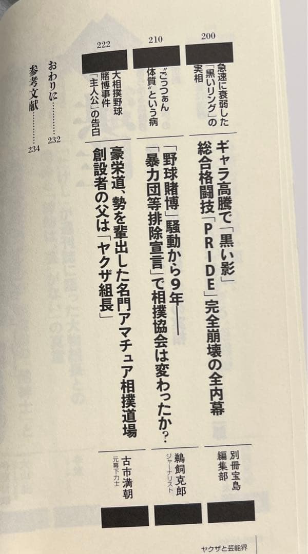 別冊宝島 ヤクザと芸能界の写真6枚目