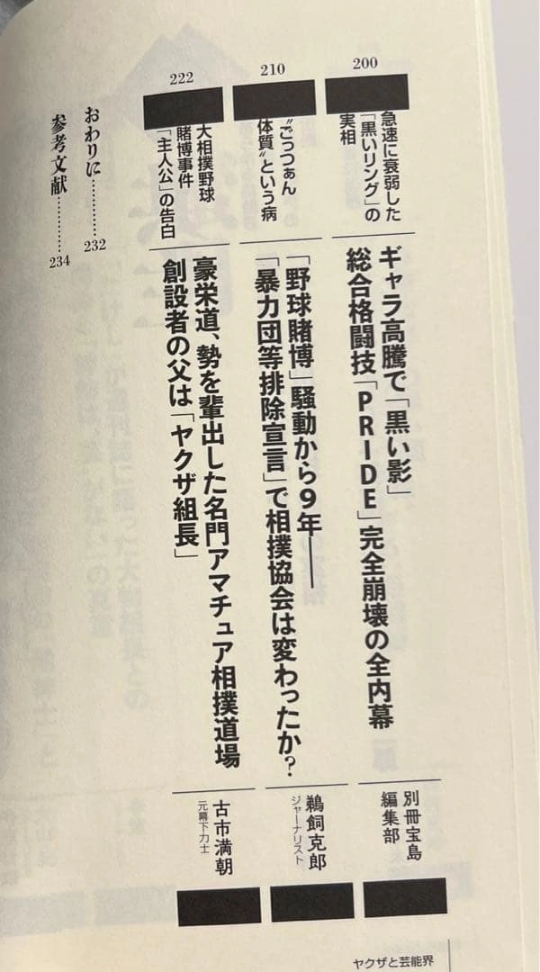 別冊宝島 ヤクザと芸能界の写真6枚目