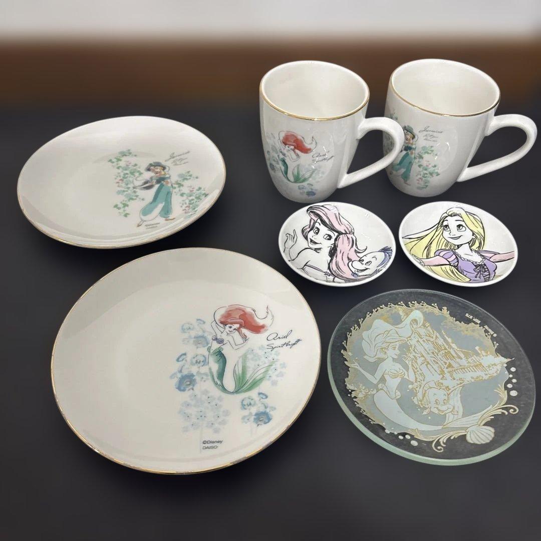 ディズニープリンセス食器 7点セット