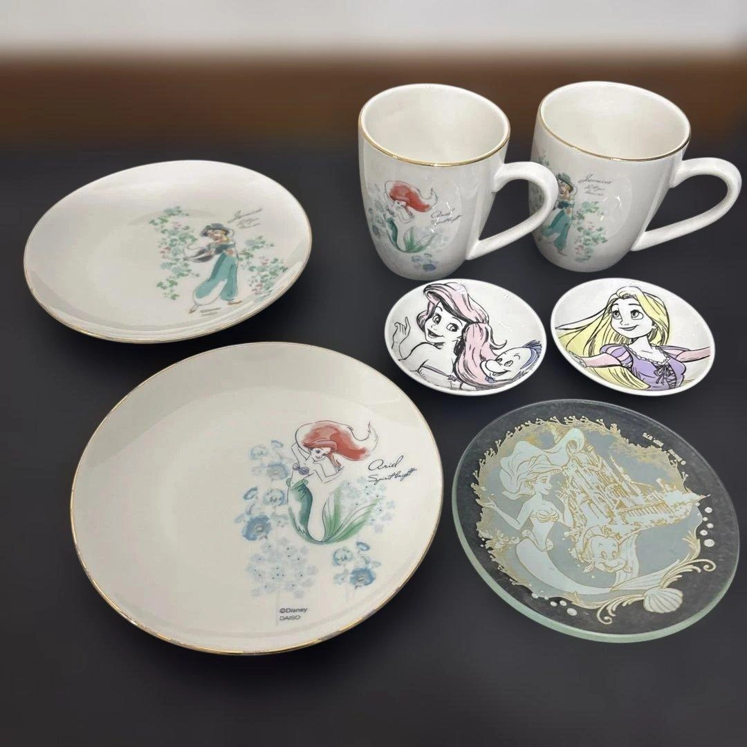 ディズニープリンセス食器 7点セット