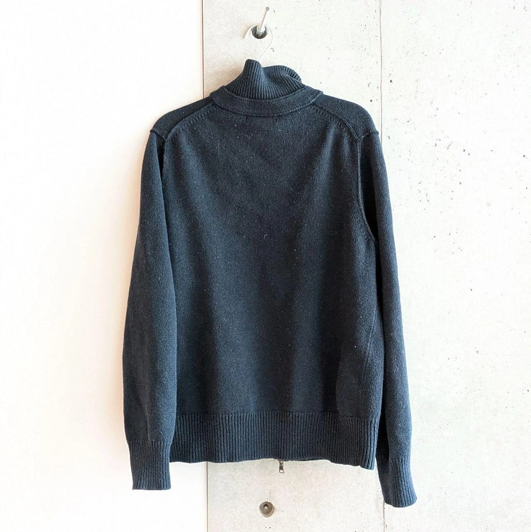 BANANA REPUBLIC ハイネックジップアップセーター ネイビーの写真2枚目