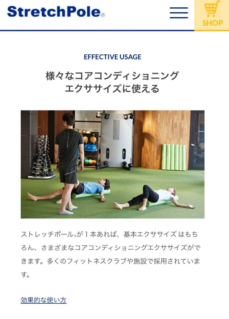 ストレッチポール ハーフの写真4枚目