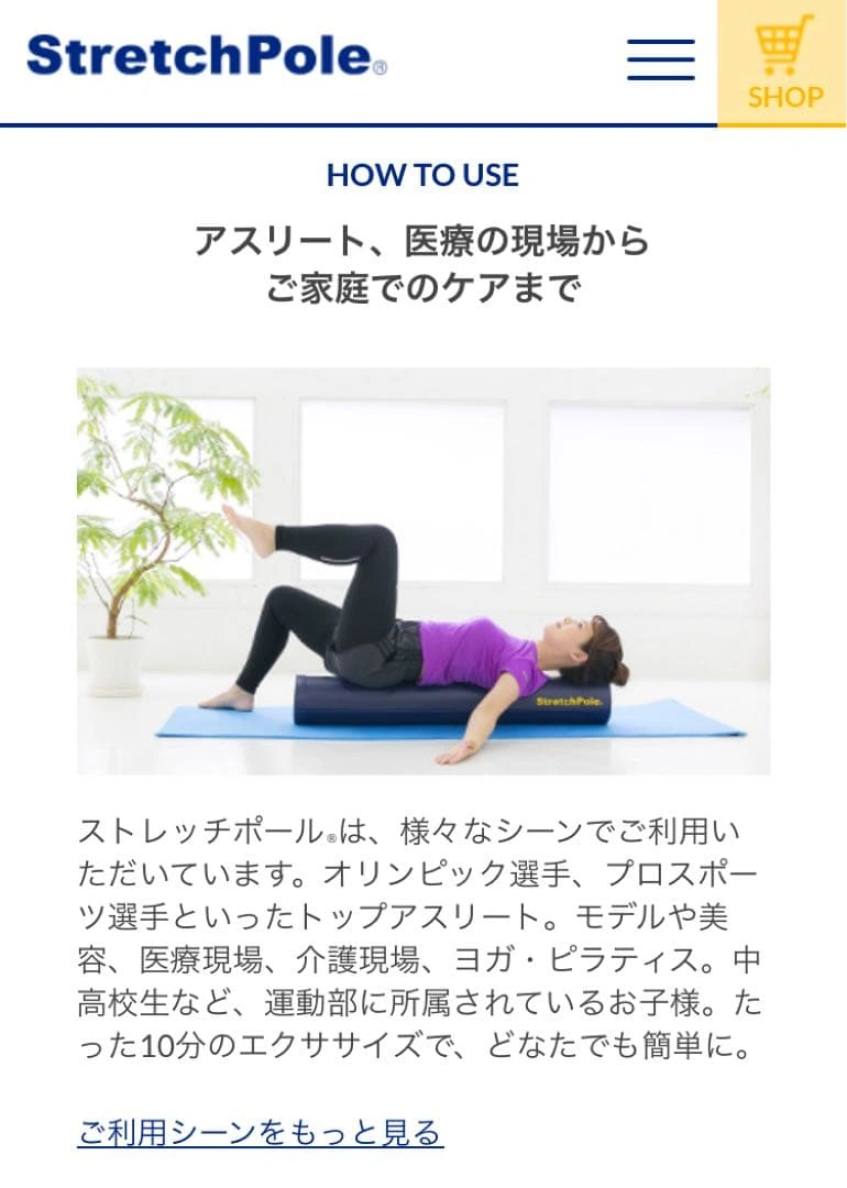 ストレッチポール ハーフの写真5枚目