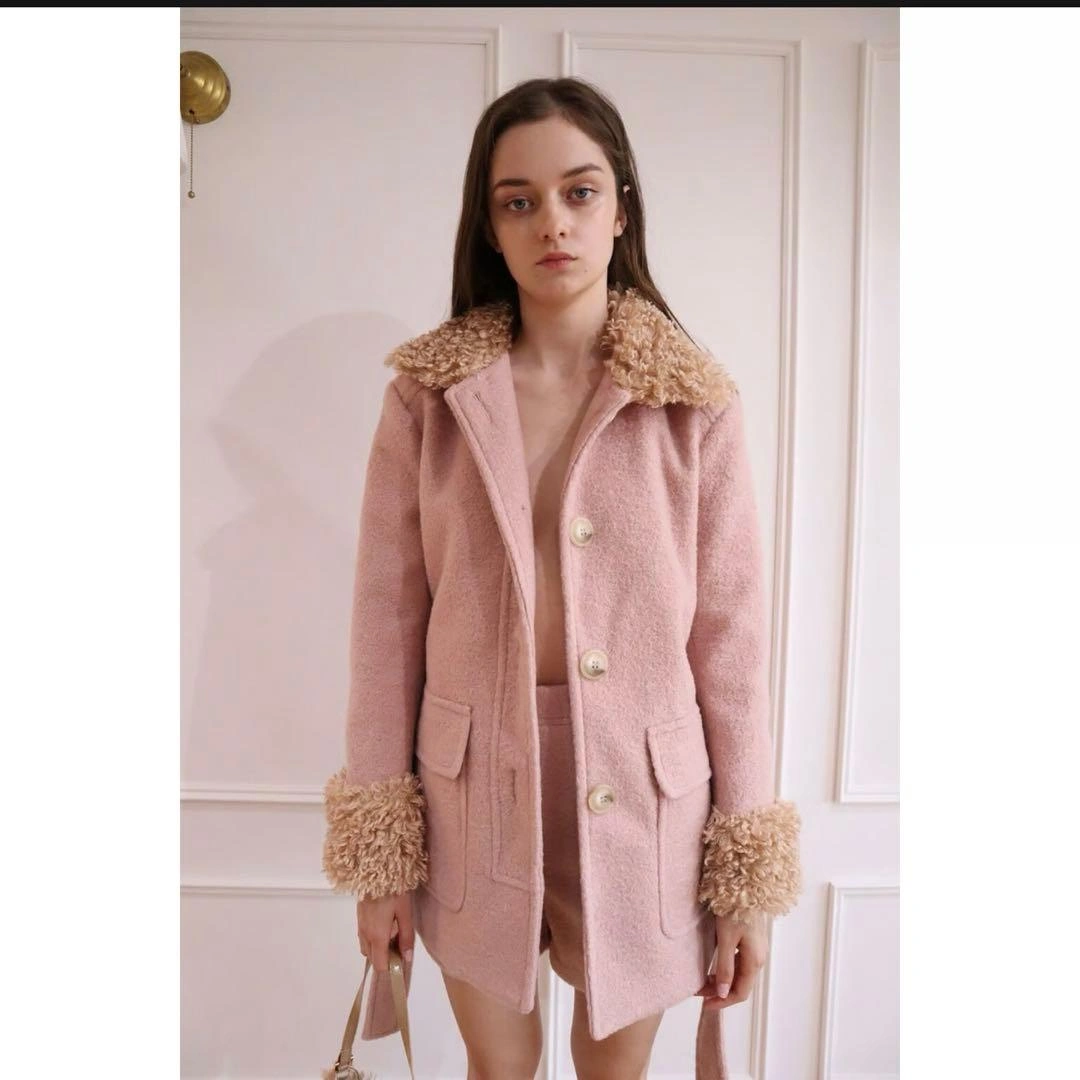 オンライン完売品 poodle fur coat pinkの写真4枚目