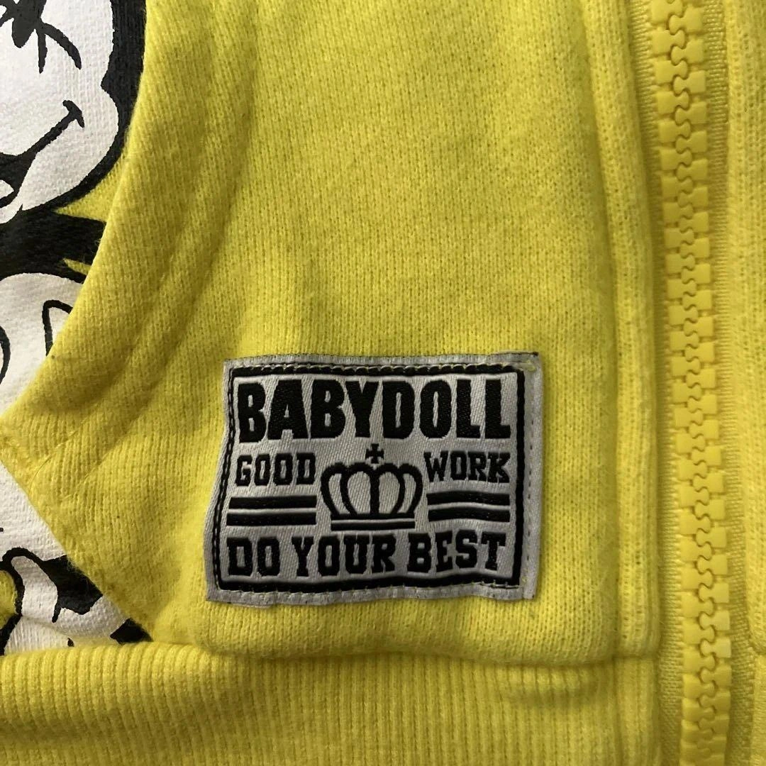 BABYDOLL ミッキーマウス柄 パーカー 90cmの写真2枚目