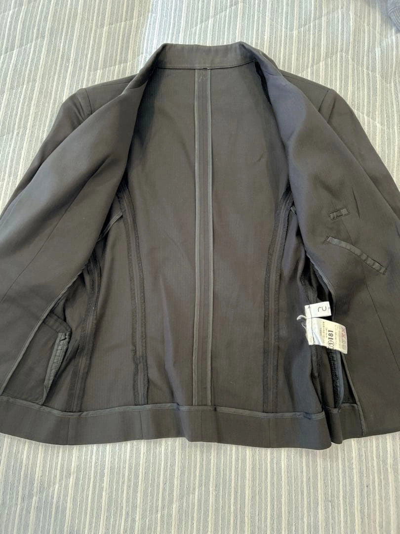 【美品】ruplain セットアップ ジャケット スラックス ブラックの写真10枚目