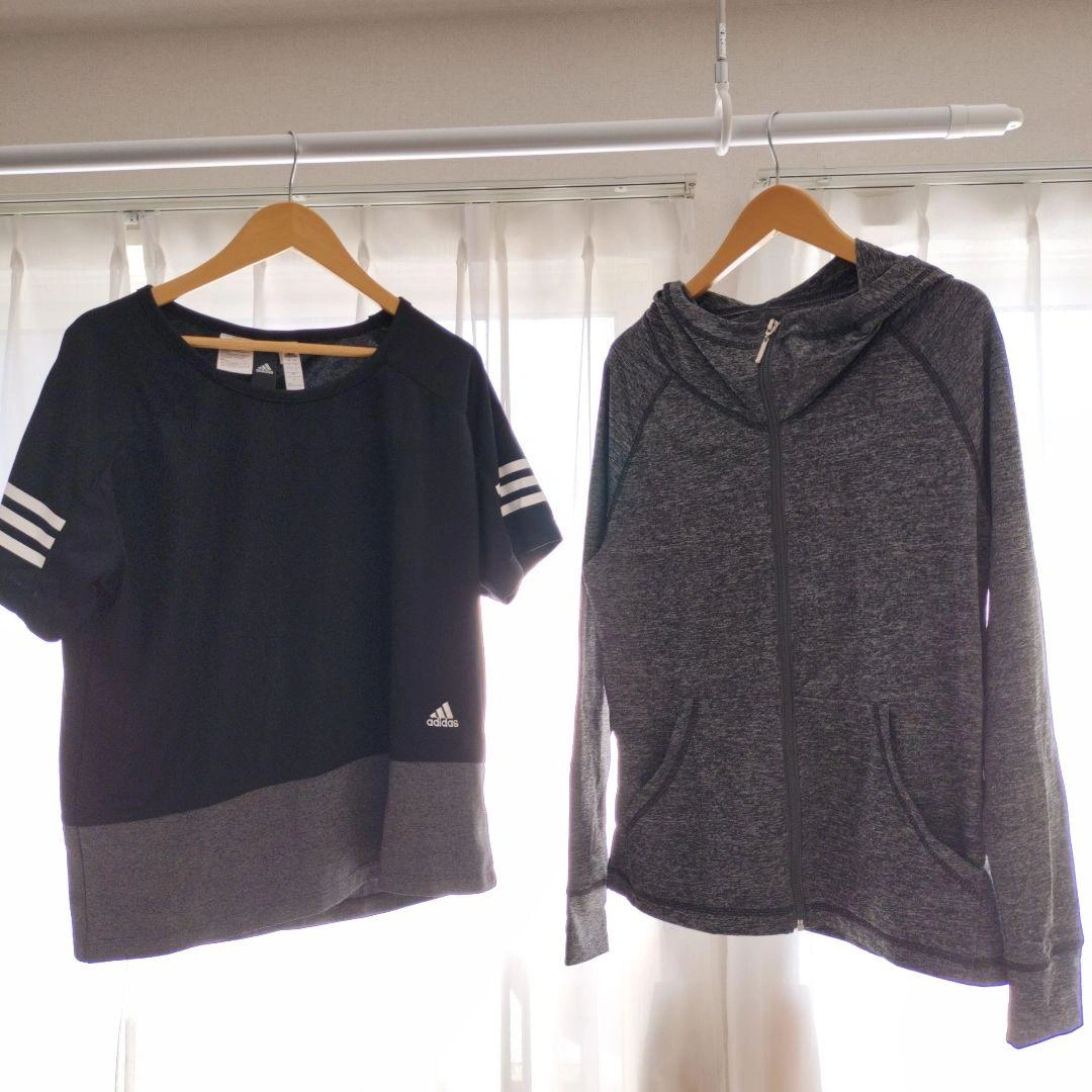 adidas Tシャツ&フルジップパーカーセット
