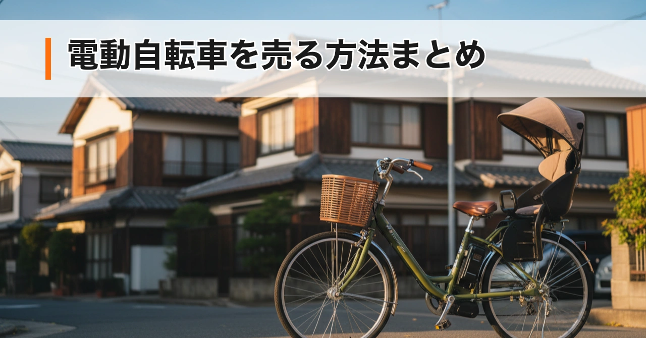 電動自転車を売る方法まとめ【送料・防犯登録・相場を完全解説】