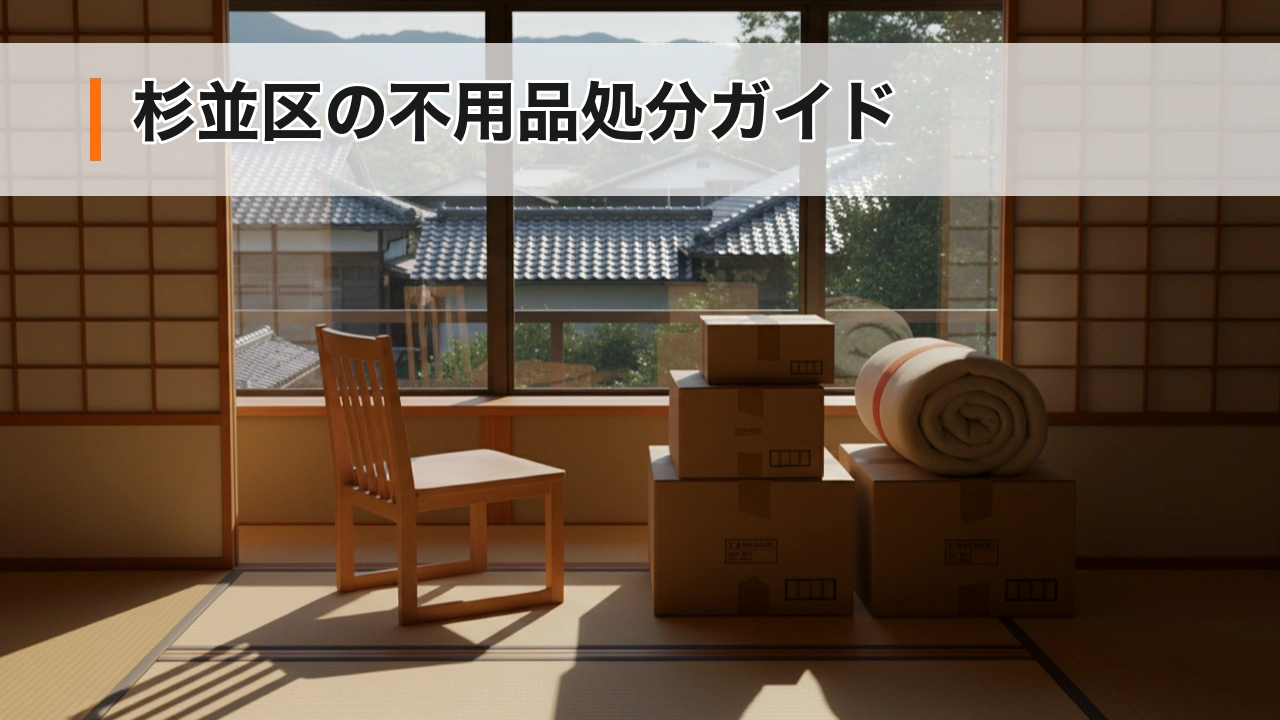 杉並区の不用品回収・処分ガイド【粗大ごみの手数料と「捨てない」選択肢】