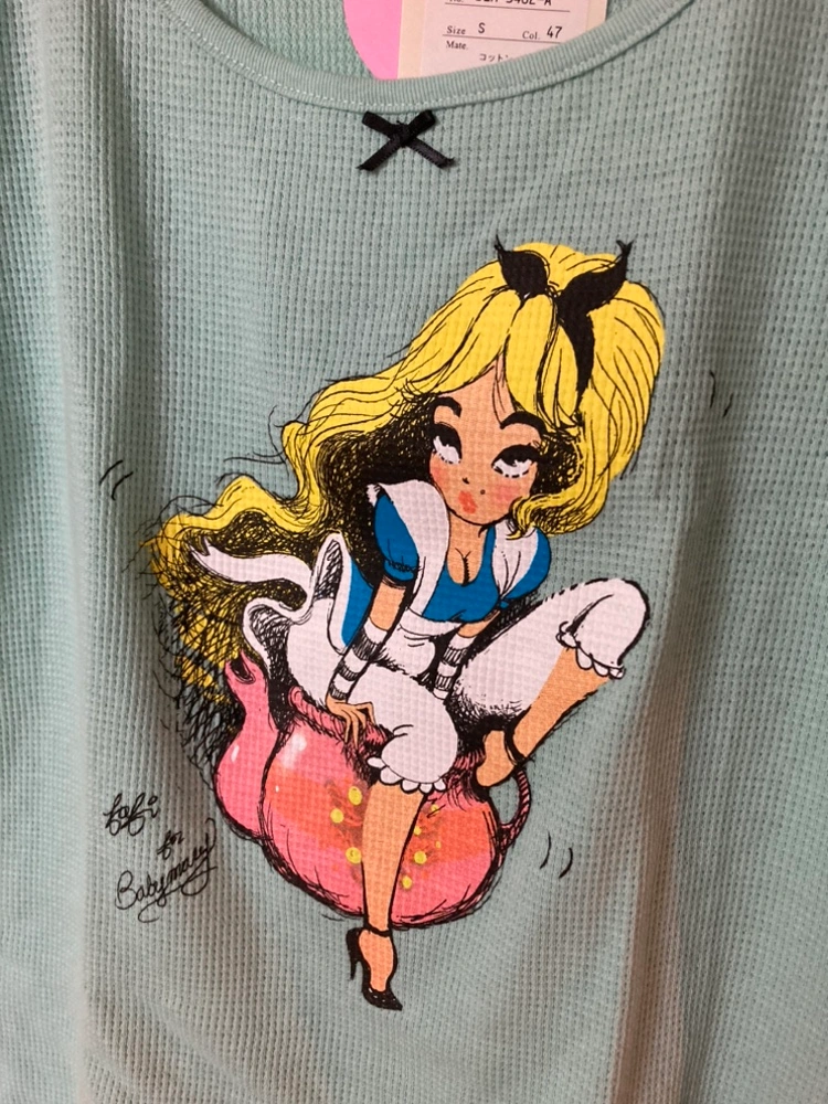 伊勢丹 ¥17600 日本製 fafi ベイビーマリー ミントグリーン カットソーの写真2枚目