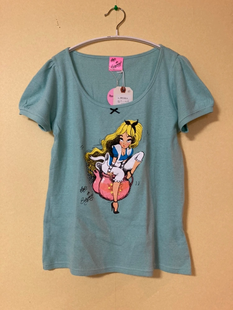 伊勢丹 ¥17600 日本製 fafi ベイビーマリー ミントグリーン カットソー
