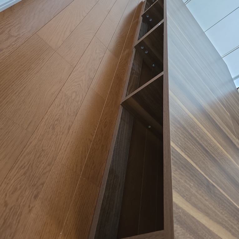 収納付き　シングルベッド(小上がり)　ウォールナットの写真6枚目