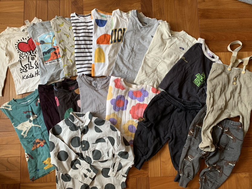 【80〜90cm】秋服セット【18枚】